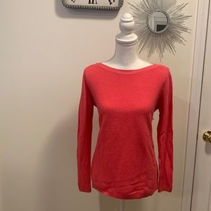 Talbots EUC Pink Boat Neck Sweater